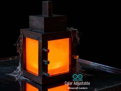 A Color Adjustable Minecraft Lantern